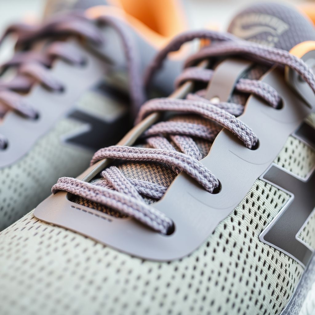  "Close-up of durable and comfortable running footwear designed for sports and active lifestyles."